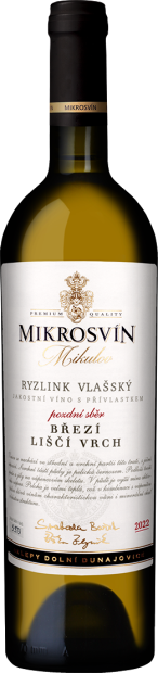 Ryzlink vlašský - Liščí vrch Mikrosvín