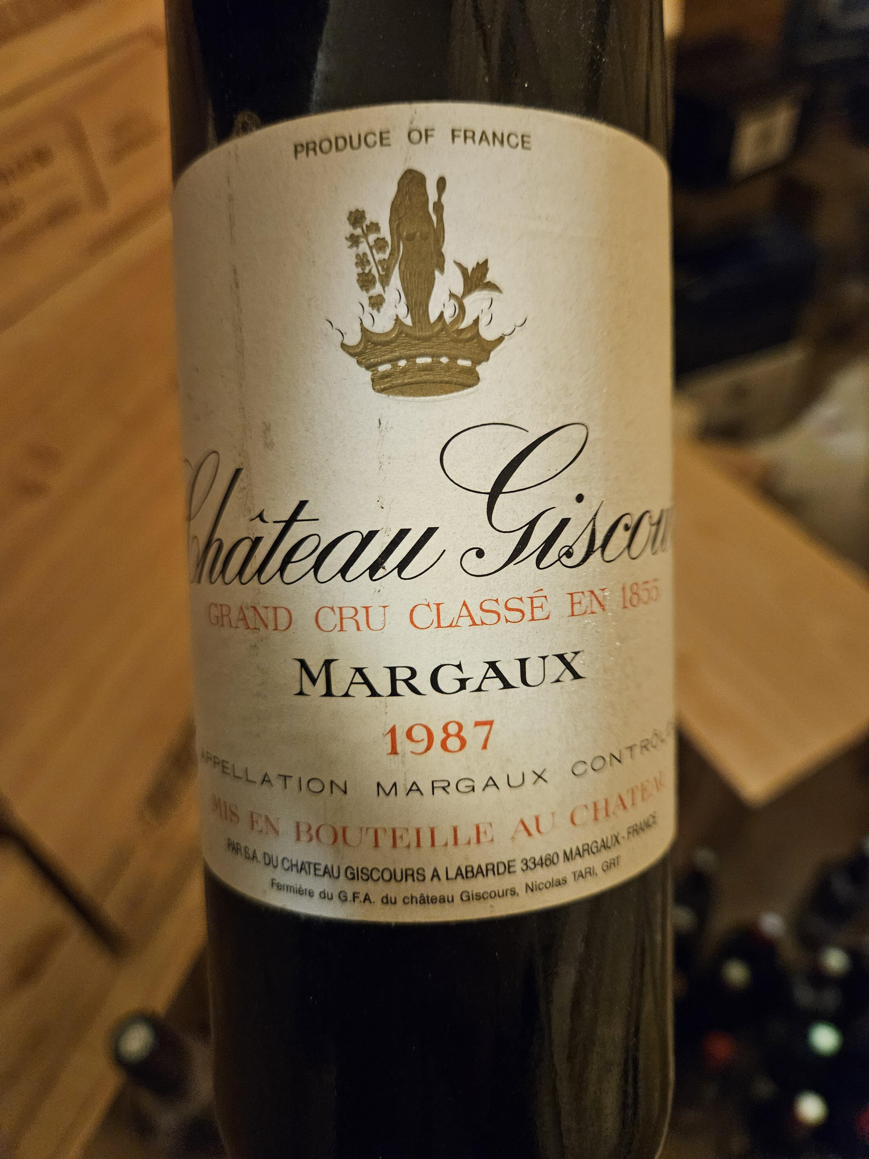 Margaux - Chateau Giscours 1987 Grand cru classé