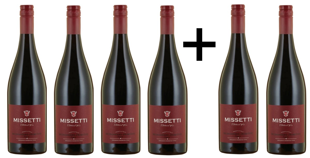 4+2 Zdarma Primitivo / Negroamaro Misseti