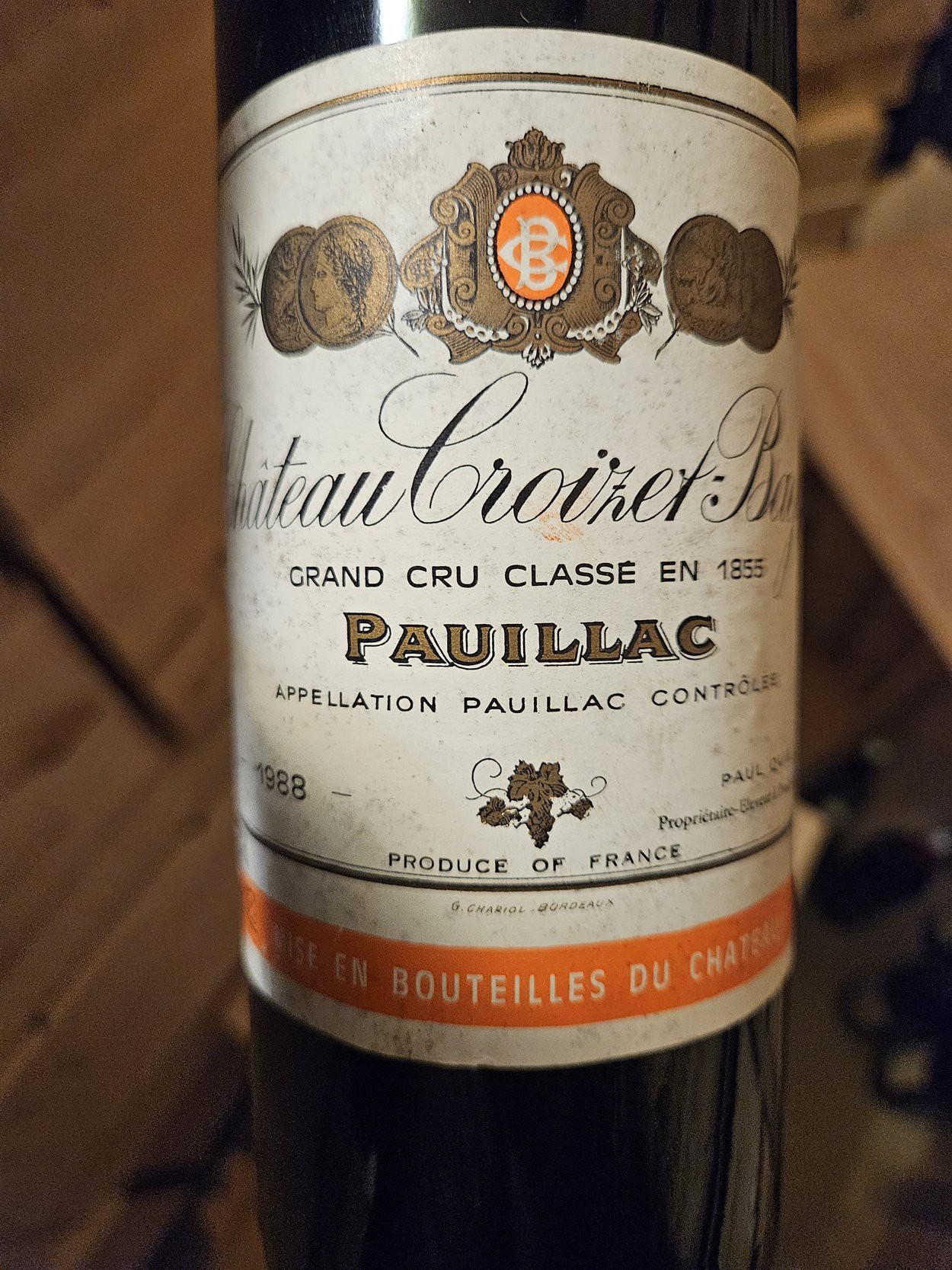 Pauillac - Château Croizet Bages 1988 Grand cru classé