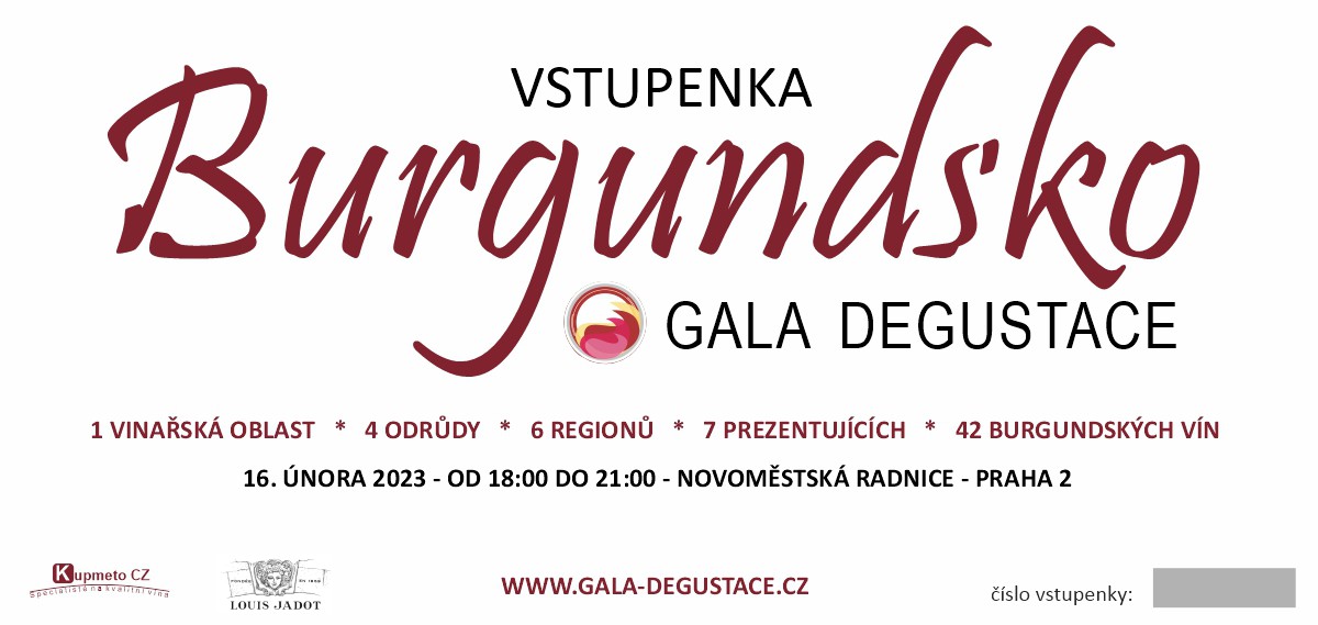 Burgundsko - Gala degustace 2023