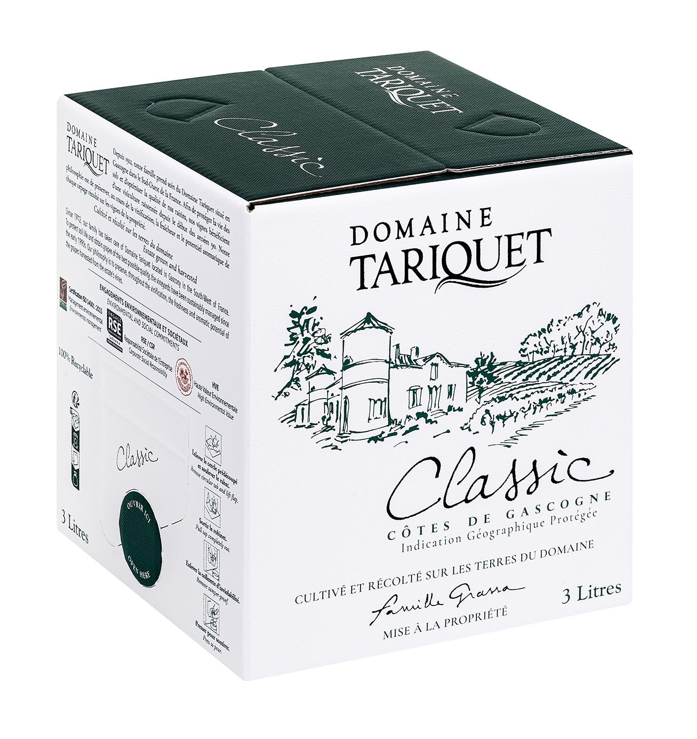 Gascogne blanc Tariquet 3L Bag in box