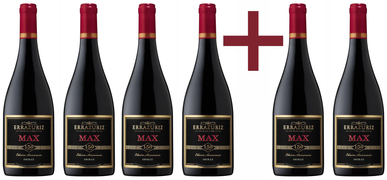 Shiraz Max reserva Errazuriz 4+2 zdarma