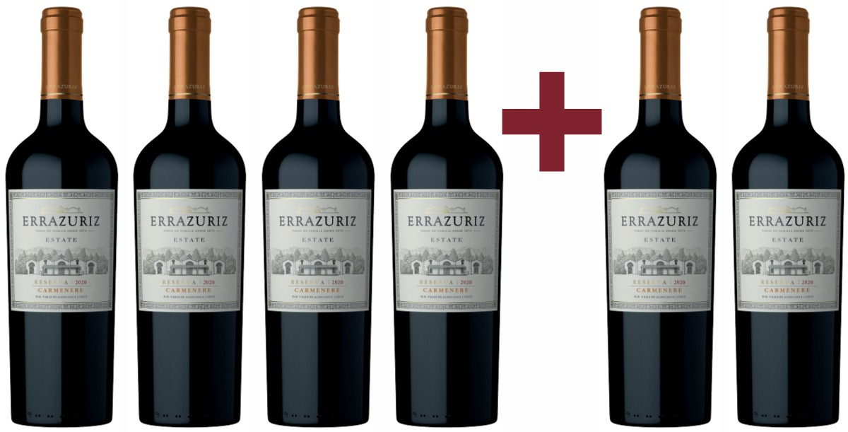 Errazuriz Carmenere 4+2 zdarma