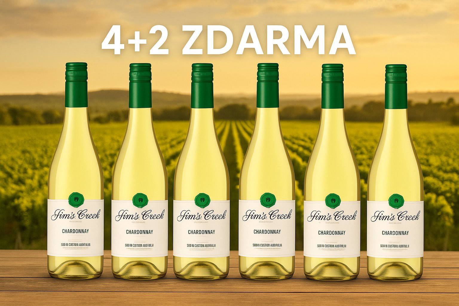 JIm´s Creek Chardonnay 4+2 zdarma