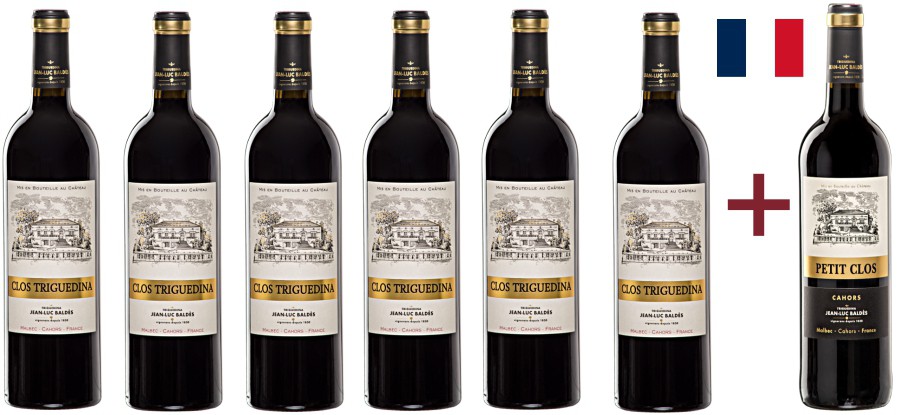 6x Clos Triguedina + Malbec Petit Clos