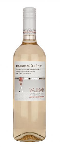 Rulandské šedé pozdní sběr vinařství Vajbar 2015