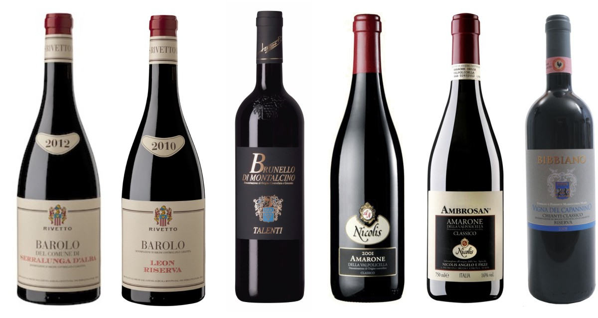 Velká vína Itálie - Barolo, Brunello, Amarone, Chianti Classico