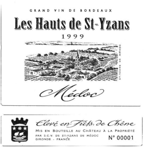 Médoc -Les Hauts de Saint Yzans 2001