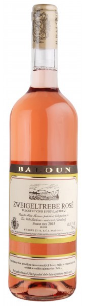 Baloun - Zweigeltrebe 2015 rosé pozdní sběr