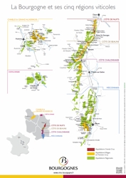 Mapa Burgundska