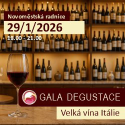 Gala degustace Velká vína Itálie