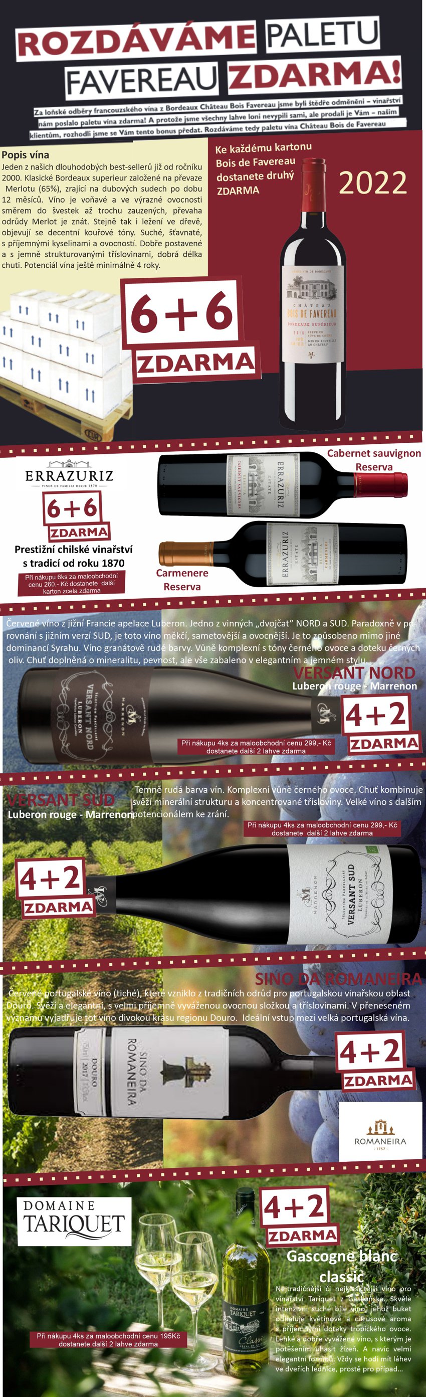 XXL Akce 2025 - rozd&aacute;v&aacute;me palety v&iacute;na