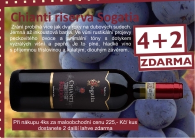 Chianti riserva 4+2 ZDARMA