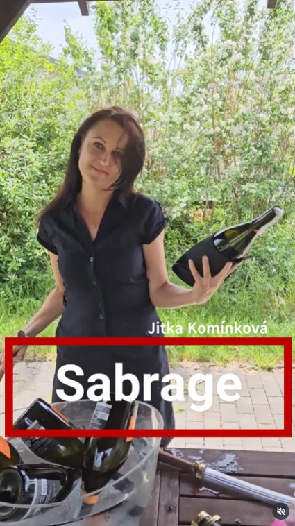 Sabrage video