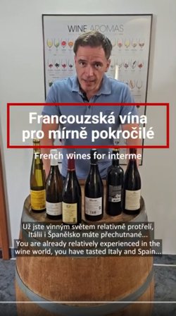 Sada francouzských vín pro mírně pokročilé