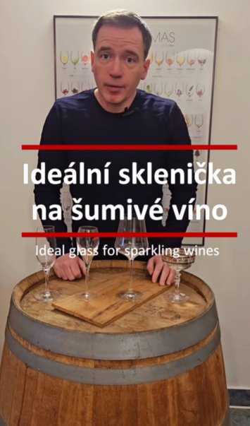 Video na IG na téma správná sklenička na šumivé víno