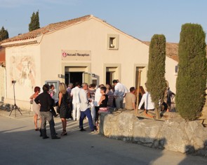 Chateau Hospitalet - Festival de Jazz - příchod na večerní degustaci