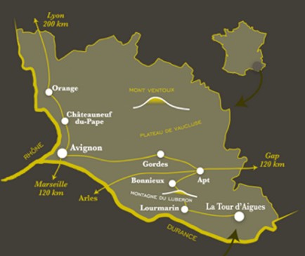 Luberon Mapa Luberon Mapa