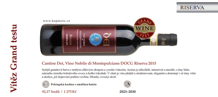 Vino Nobile Riserva Cantine DEI